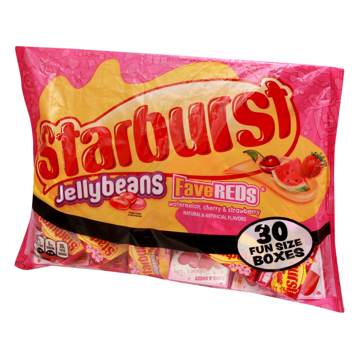 slide 8 of 9, STARBURST FaveReds Valentine's Day Candy Jellybeans, 15-Ounce Bag, 15 oz