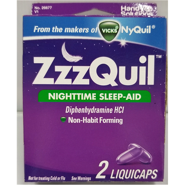 slide 1 of 1, ZzzQuil Liquid Cap, 2 ct