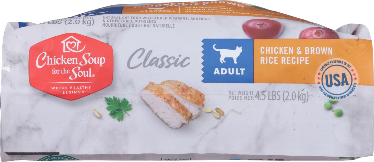 slide 8 of 14, Chicken Soup For The Soul Where Healthy Begins Classic Adult Chicken & Brown Rice Recipe Cat Food 4.5 lb, 4.50 lb