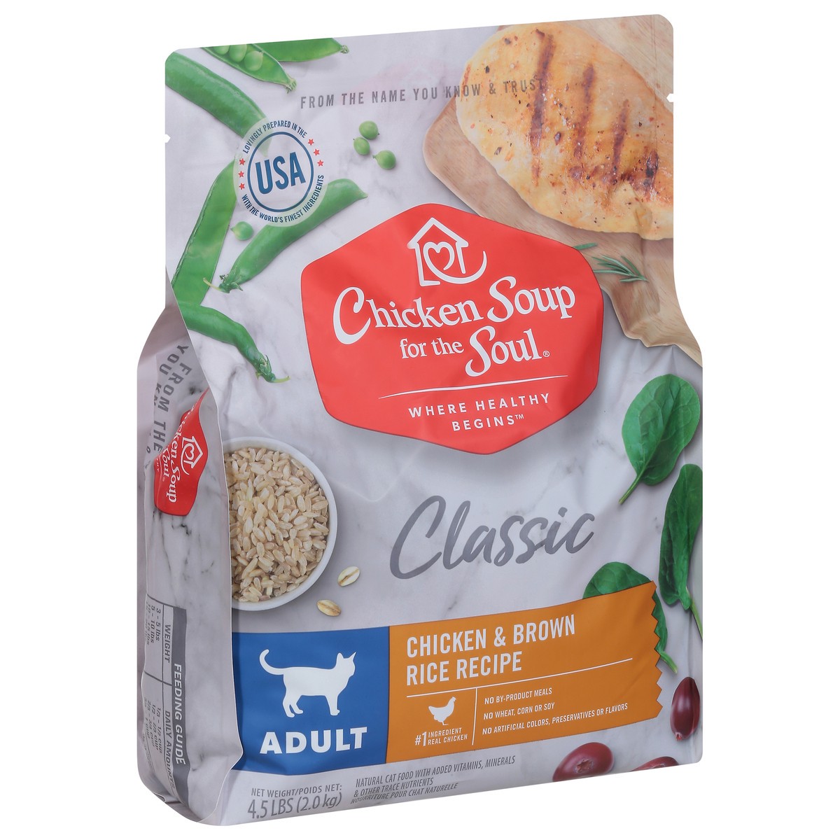 slide 7 of 14, Chicken Soup For The Soul Where Healthy Begins Classic Adult Chicken & Brown Rice Recipe Cat Food 4.5 lb, 4.50 lb