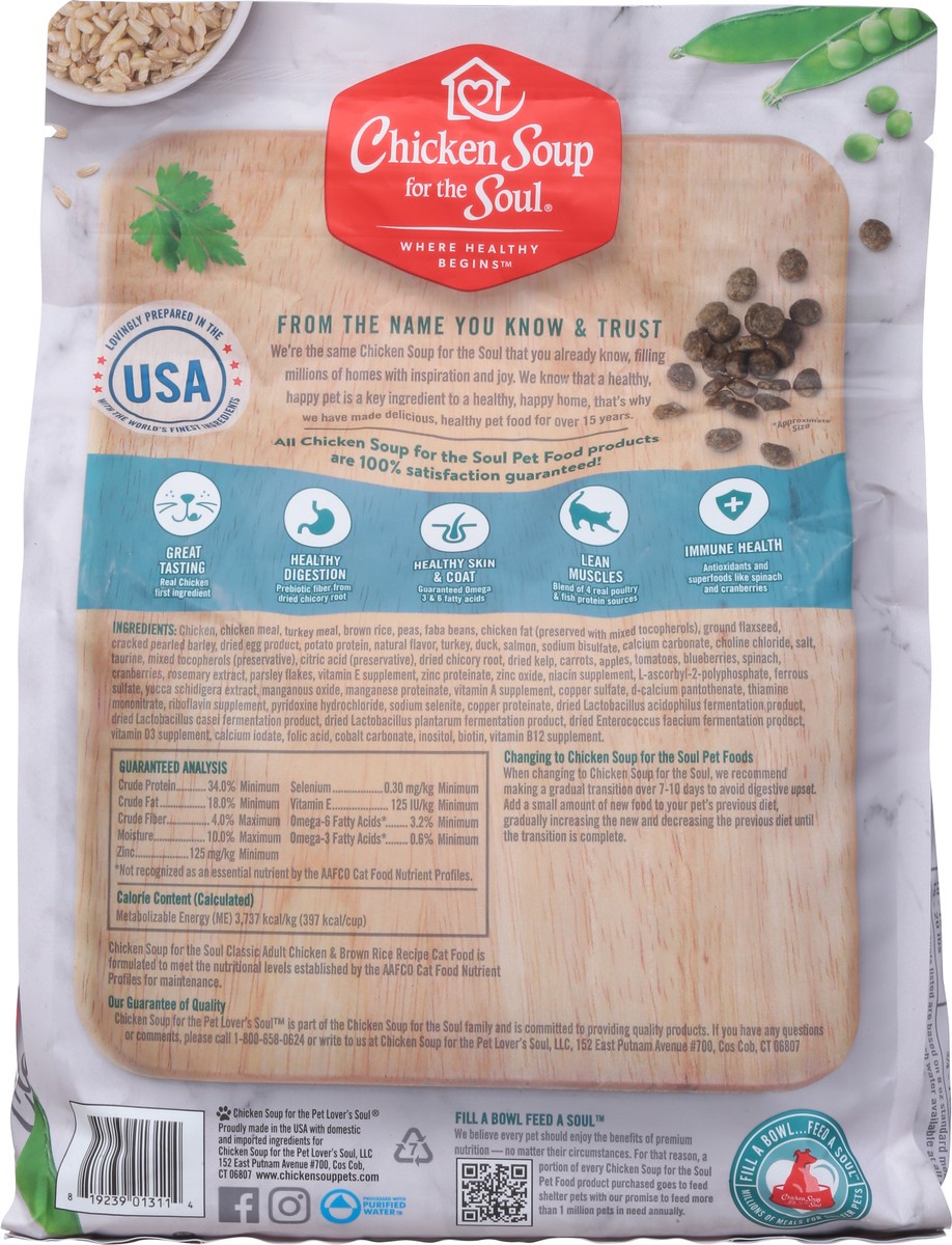 slide 4 of 14, Chicken Soup For The Soul Where Healthy Begins Classic Adult Chicken & Brown Rice Recipe Cat Food 4.5 lb, 4.50 lb