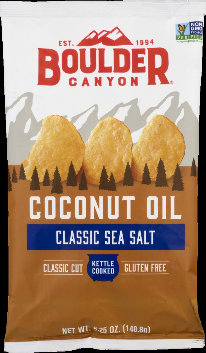 slide 10 of 11, Boulder Canyon Coconut Oil Kettle Cooked Potato Chips With Sea Salt, 5.25 oz