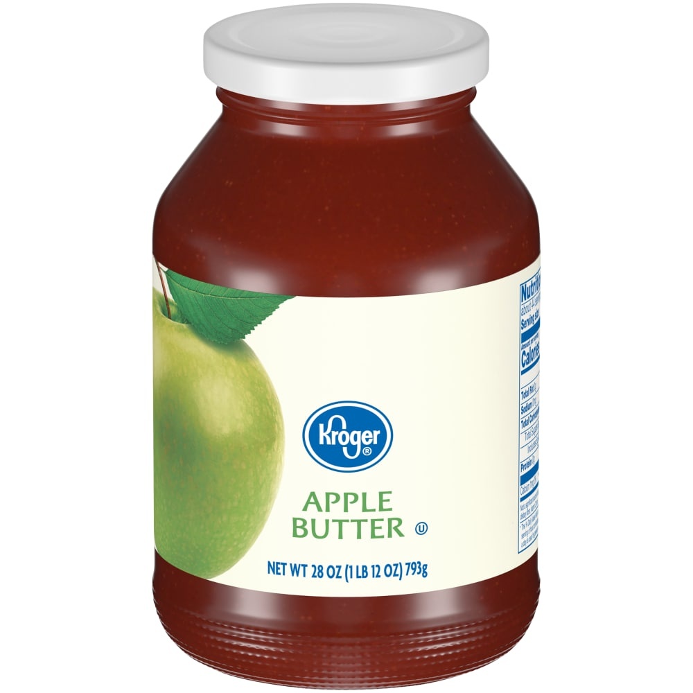 slide 1 of 1, Kroger Apple Butter Jar, 28 oz