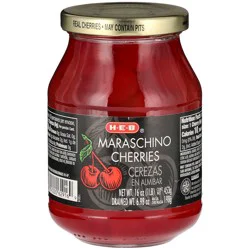 H-E-B Red Maraschino Cherries