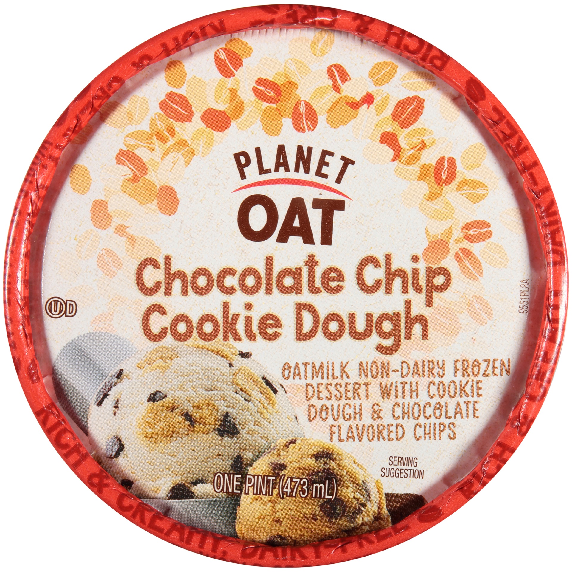 slide 6 of 7, Planet Oat Chocolate Chip Cookie Dough Oatmilk Non-Dairy Frozen Dessert Tub, 16 oz