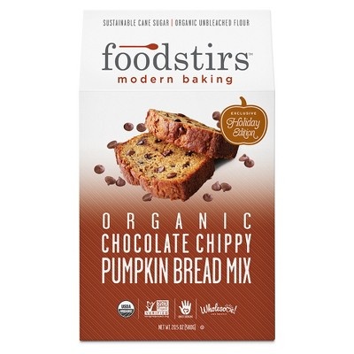 slide 1 of 1, Foodstirs Organic Chocolate Chippy Pumpkin Bread Mix, 20.5 oz