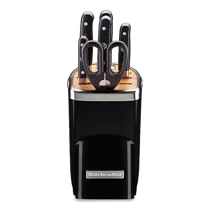 slide 2 of 2, KitchenAid Professional Series Knife Block Set - Onyx Black, 7 ct