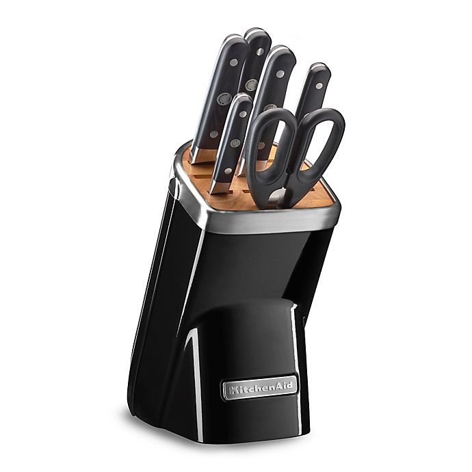 slide 1 of 2, KitchenAid Professional Series Knife Block Set - Onyx Black, 7 ct