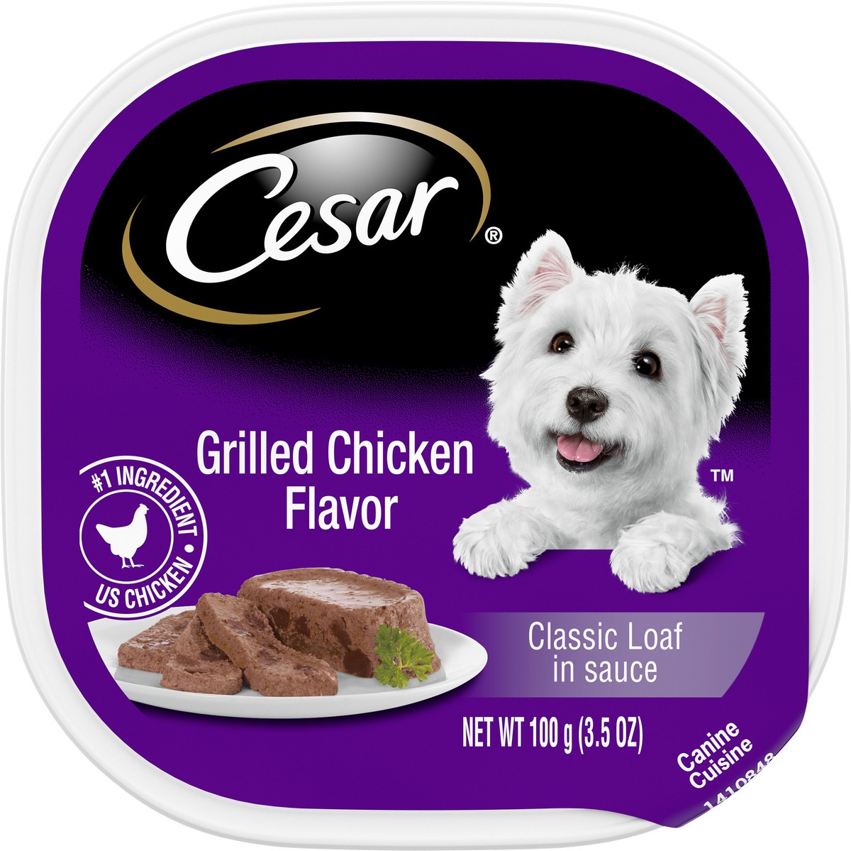 slide 1 of 11, Cesar Grilled Chicken Flavor Classic Loaf in Sauce Canine Cuisine 3.5 oz, 3.5 oz