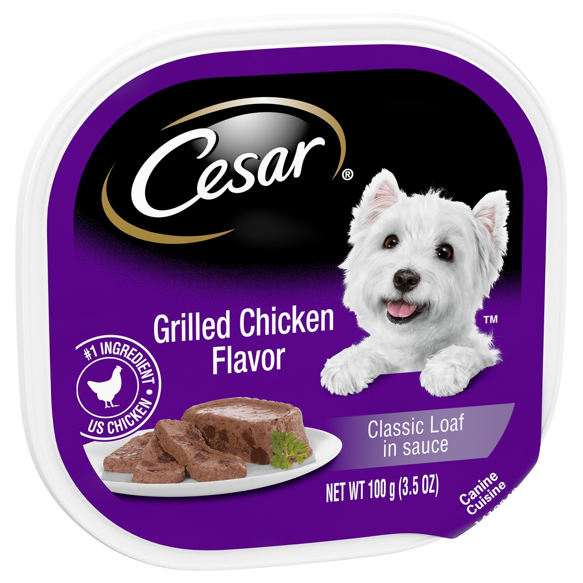 slide 9 of 11, Cesar Grilled Chicken Flavor Classic Loaf in Sauce Canine Cuisine 3.5 oz, 3.5 oz