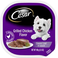 Cesar Grilled Chicken Flavor Classic Loaf in Sauce Canine Cuisine 3.5 oz