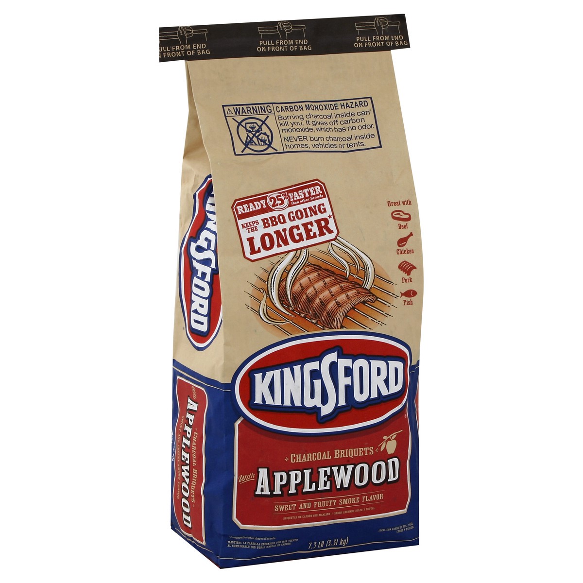 slide 3 of 6, Kingsford Charcoal Briquets 7.3 lb, 7.3 lb