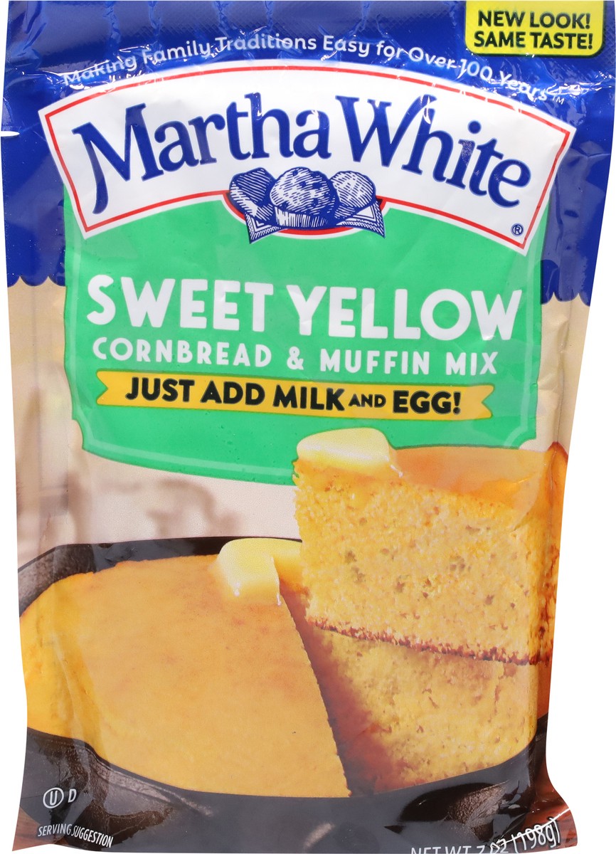 slide 2 of 9, Martha White Sweet Yellow Cornbread & Muffin Mix 7 oz, 7 oz