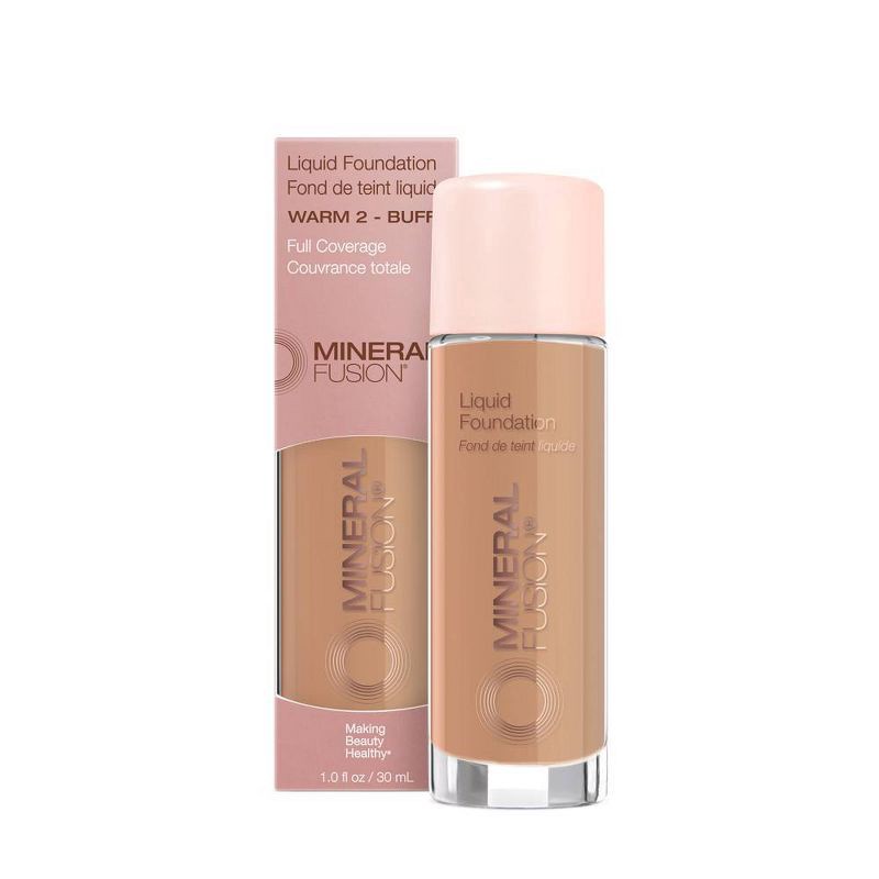 slide 1 of 4, Mineral Fusion Age-Defying Liquid Foundation - Warm 2 - Buff - 1.0 fl oz, 1 fl oz