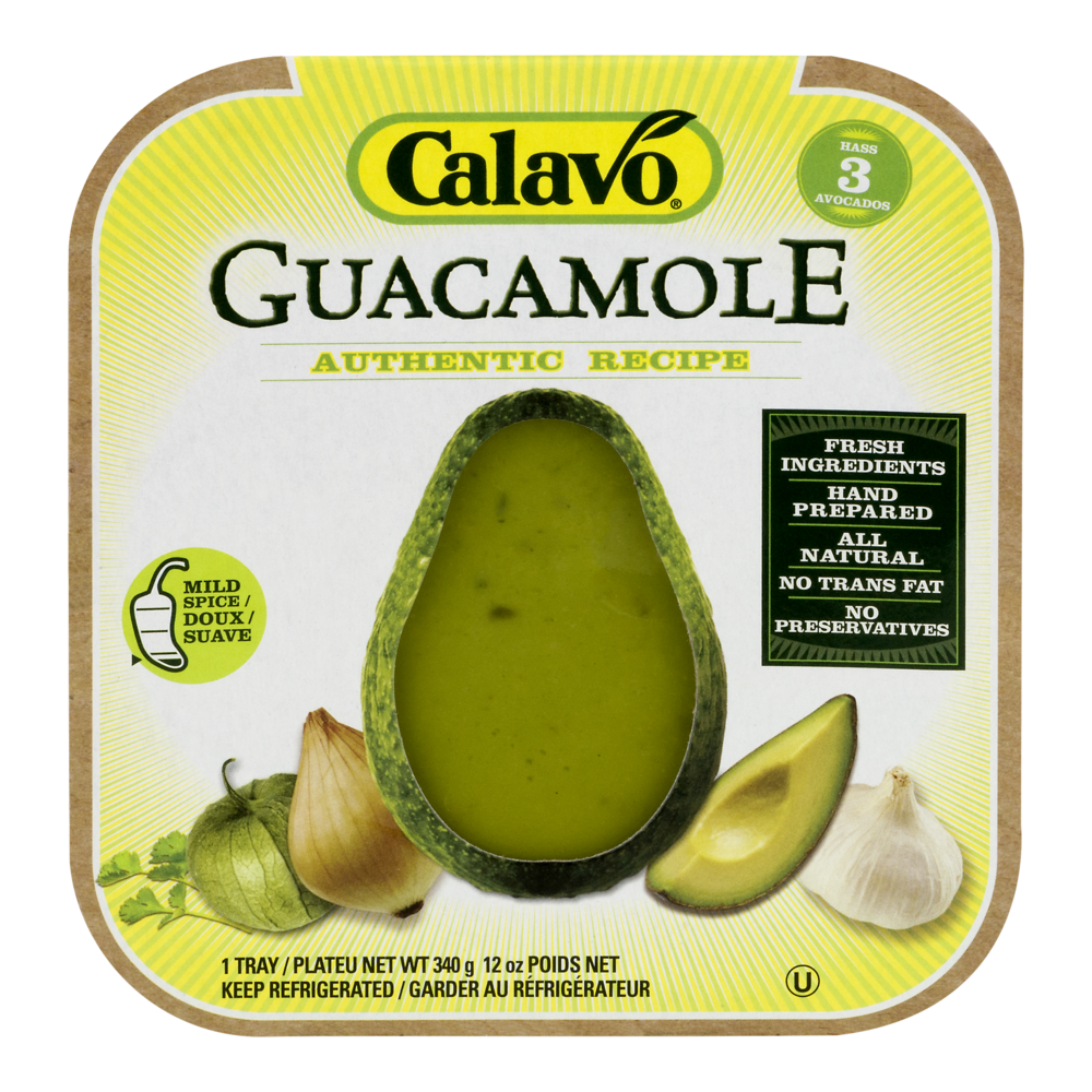 slide 1 of 1, Calavo Authentic Guacamole, 12 oz
