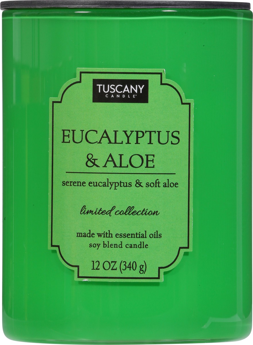 slide 10 of 12, Tuscany Candle Eucalyptus & Aloe Candle 1 ea, 1 ct