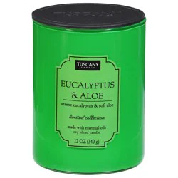 Tuscany Candle Eucalyptus & Aloe Candle 1 ea
