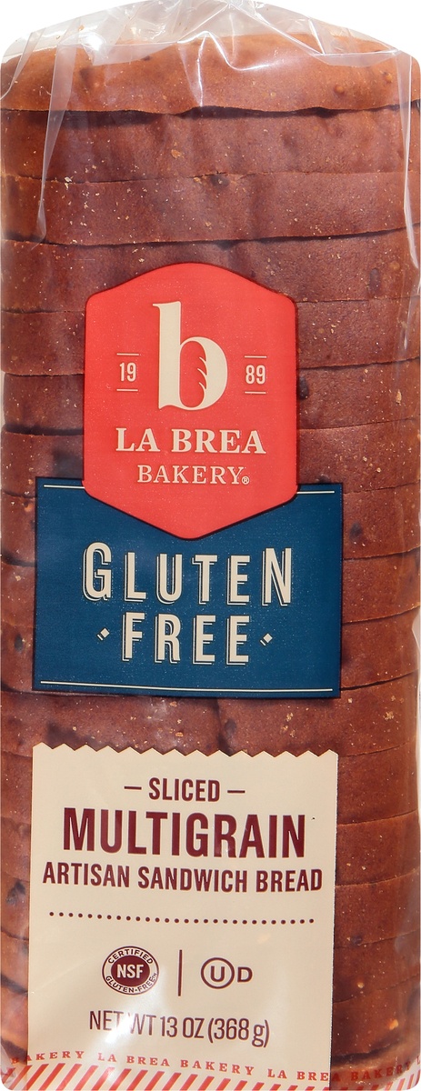 slide 9 of 10, La Brea Bakery Gluten Free Multigrain Sandwich Bread, 13 oz
