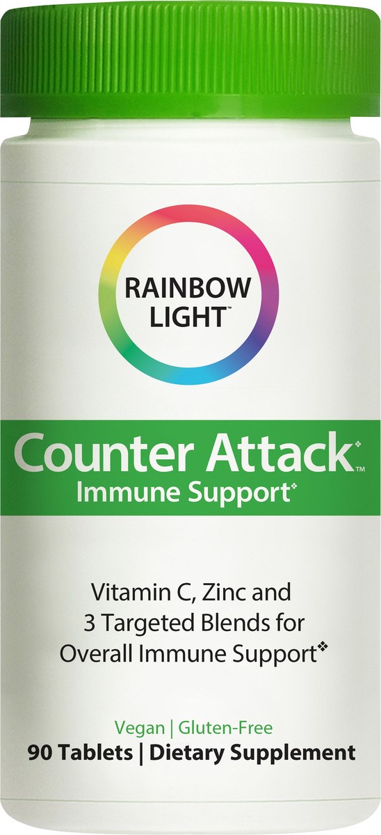 slide 5 of 7, Rainbow Light Counter Attack Immune Support 90 Tablets, 90 ct