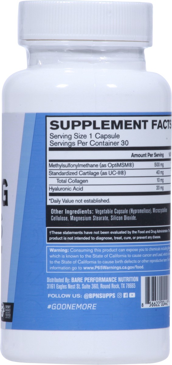slide 7 of 9, Bare Performance Nutrition Strong Joints Capsules, 30 ct