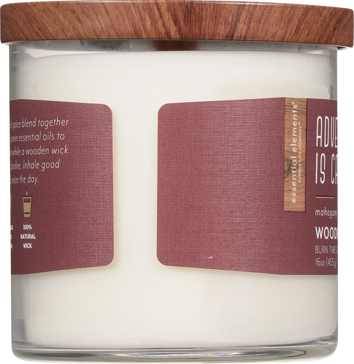 slide 8 of 9, Candle Lite Essential Elements Essential Elements Adventure Is Calling Wooden Wick Candle 16Oz, 1 ct
