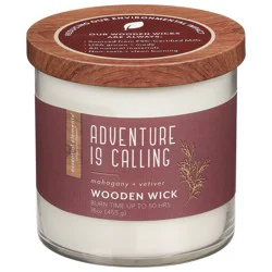 Candle Lite Essential Elements Essential Elements Adventure Is Calling Wooden Wick Candle 16Oz