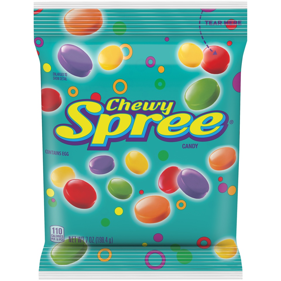 slide 1 of 8, Spree Chewy Candy, 7 oz