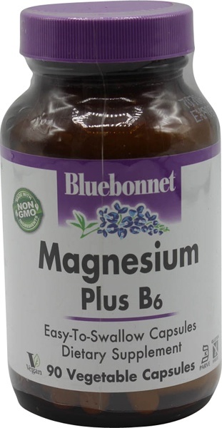 slide 1 of 1, Bluebonnet Nutrition Magnesium Plus B6, 90 ct