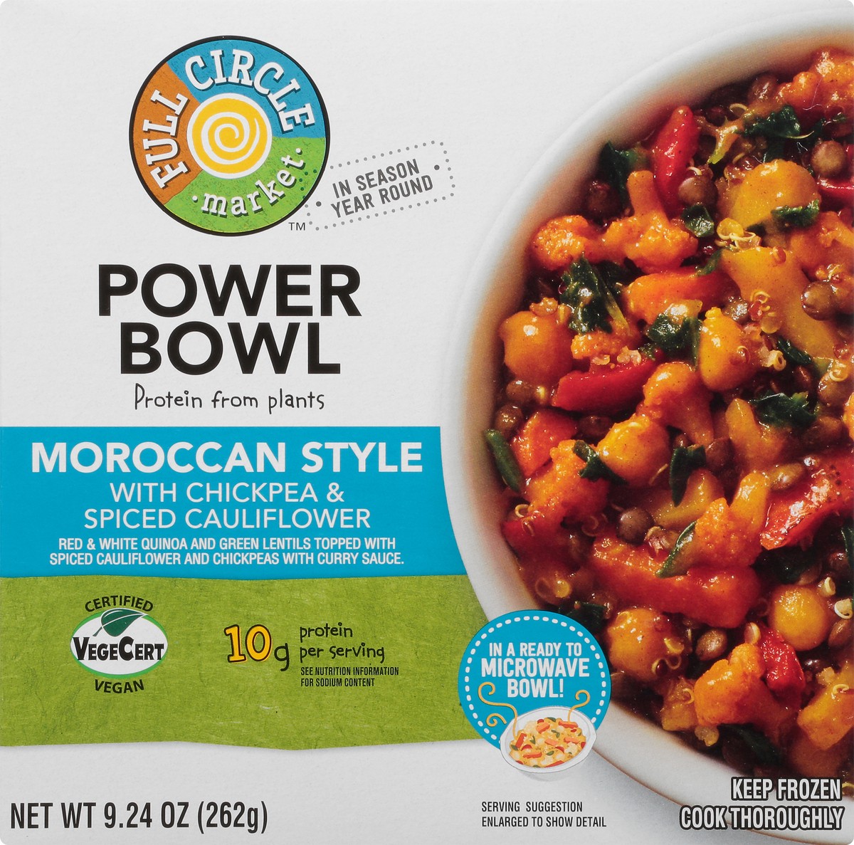slide 8 of 13, Full Circle Market With Chickpea & Spiced Cauliflower Moroccan Style Power Bowl 9.24 oz, 9.24 oz