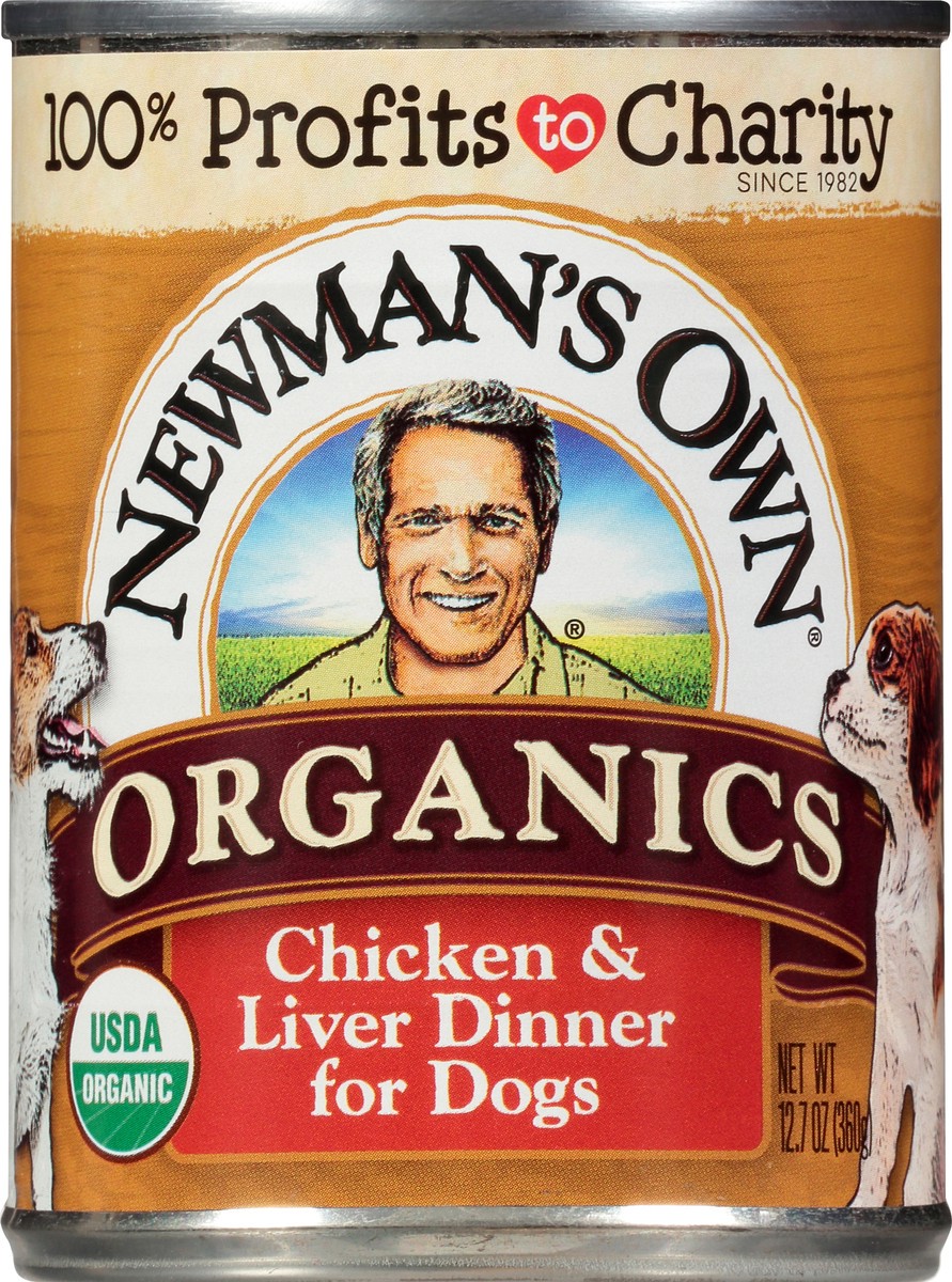 slide 4 of 11, Newman's Own Organics Chicken & Liver Dinner for Dogs 12.7 oz, 12.7 oz