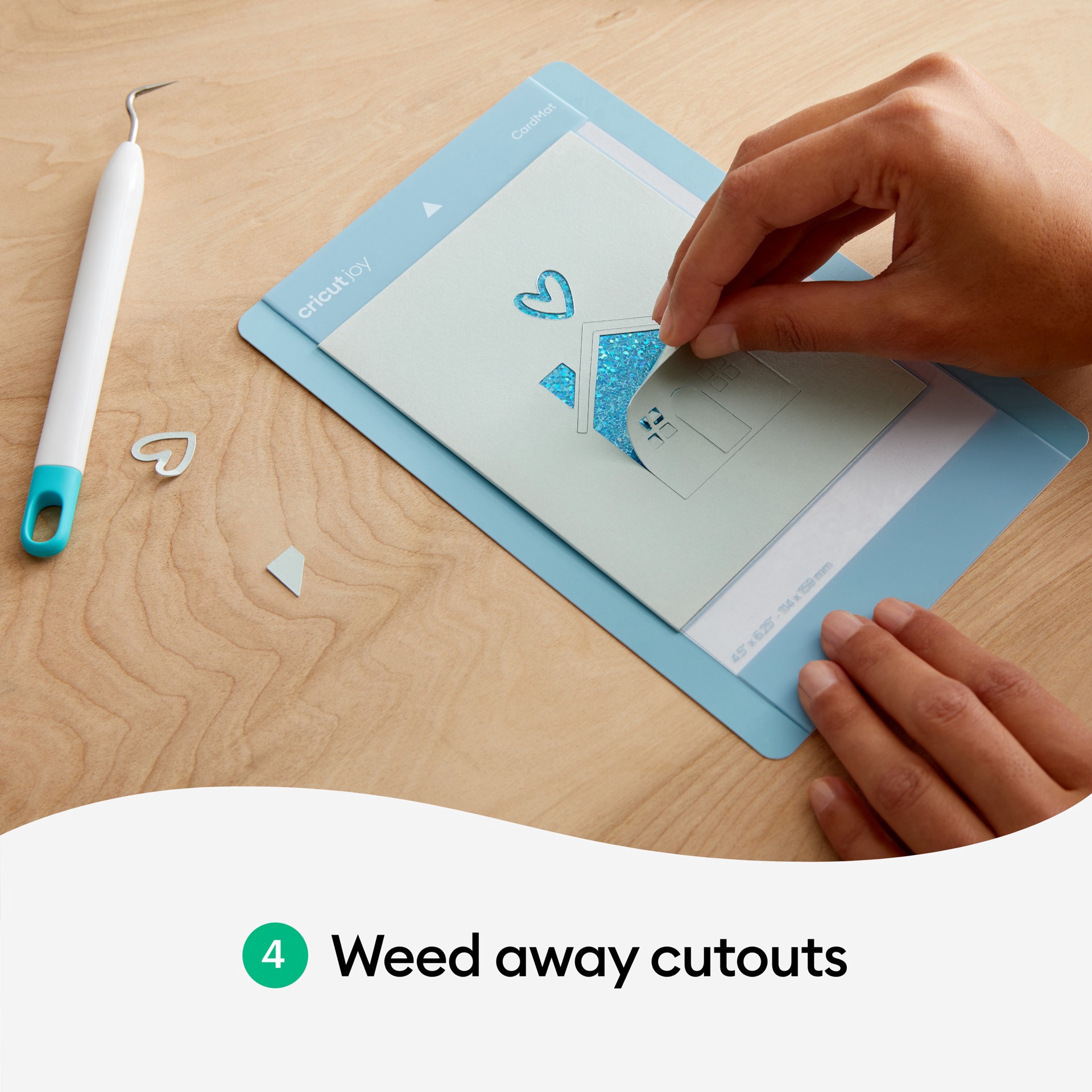 slide 3 of 9, Cricut Joy 4.25" X 5.5" Marina Cutaway Cards With Backers & Envelopes, 8ct., 8 ct