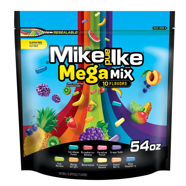 slide 1 of 1, MIKE AND IKE Mega Mix, 54 oz