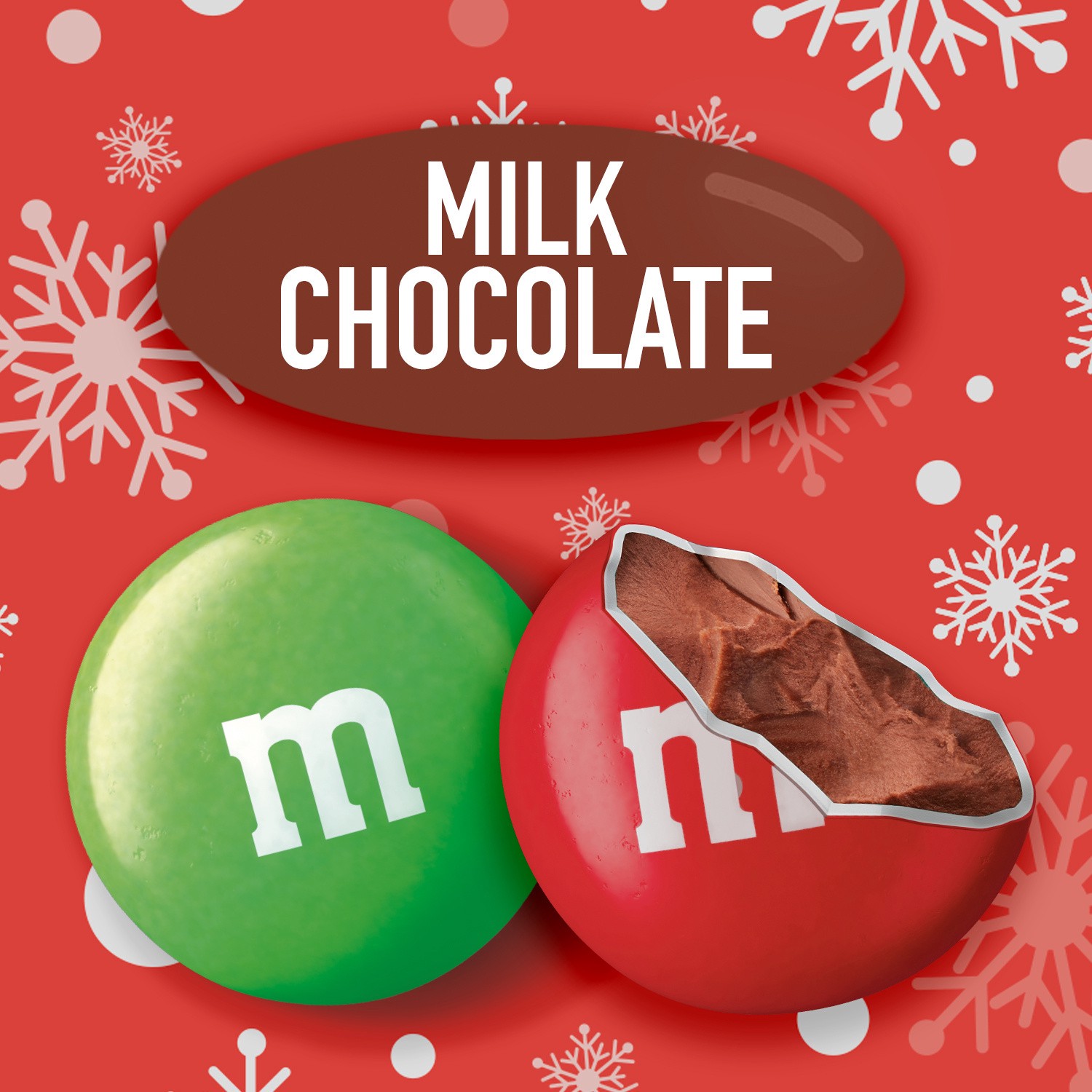 slide 5 of 8, M&M's Milk Chocolate Red & Green Christmas Candy, 62 Oz Bulk Jar, 62 oz