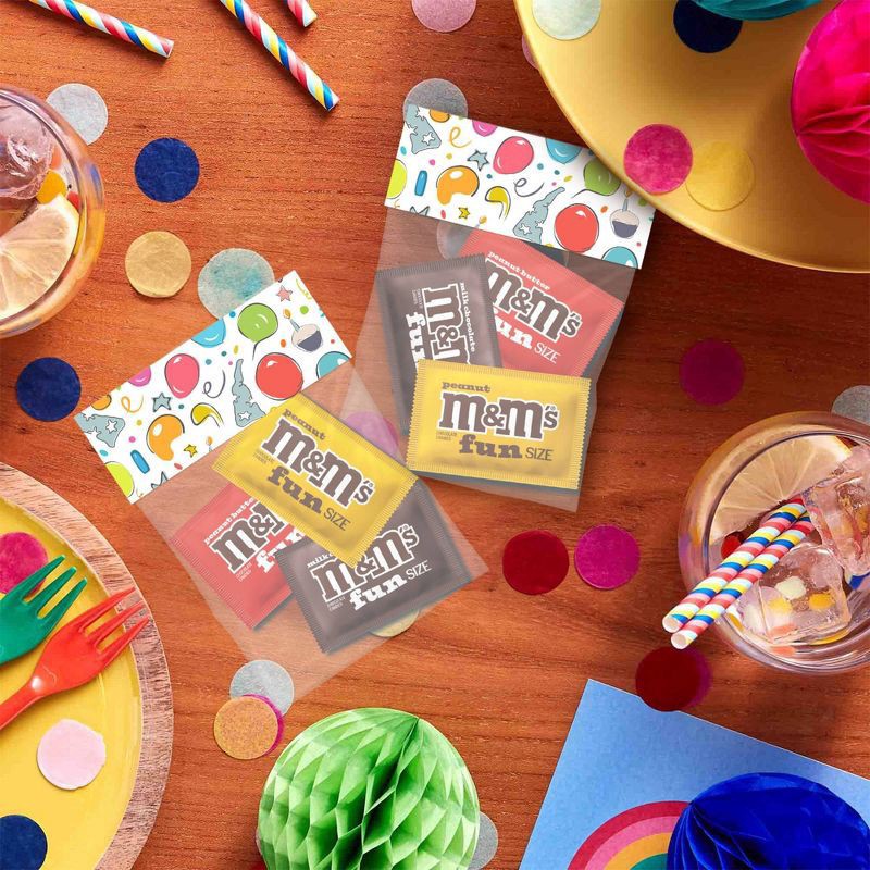 slide 7 of 8, M&M's Milk Chocolate, Peanut & Peanut Butter Candy Fun Size Variety Pack, Party Size - 19.41 Oz Bulk Bag, 19.4 oz