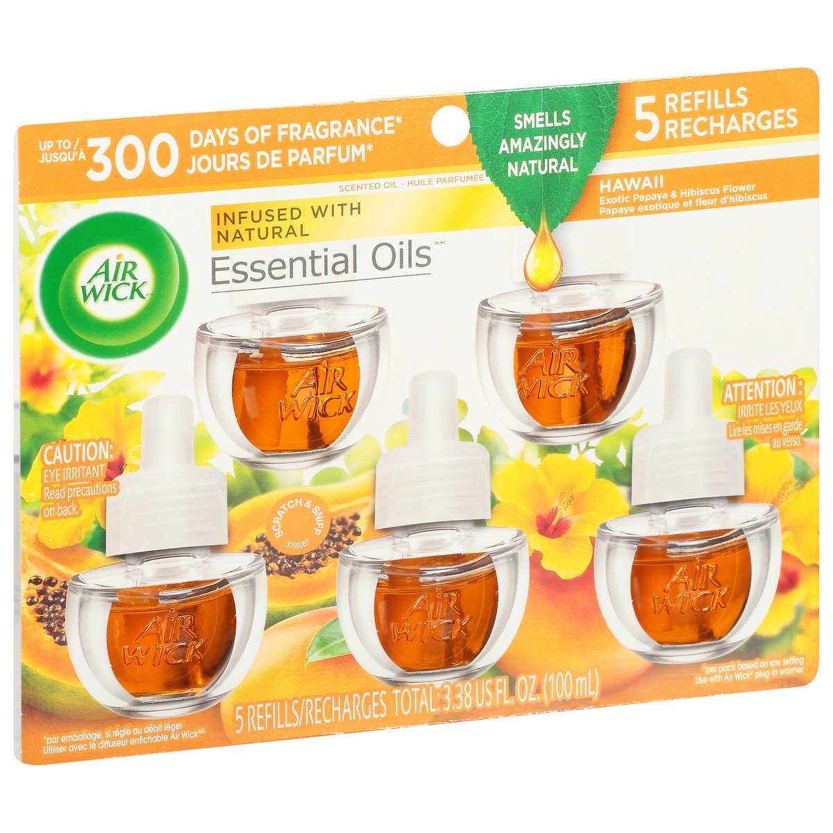 slide 5 of 9, Air Wick Essential Oils Hawaii Scented Oil Refills 5 ea, 5 ct
