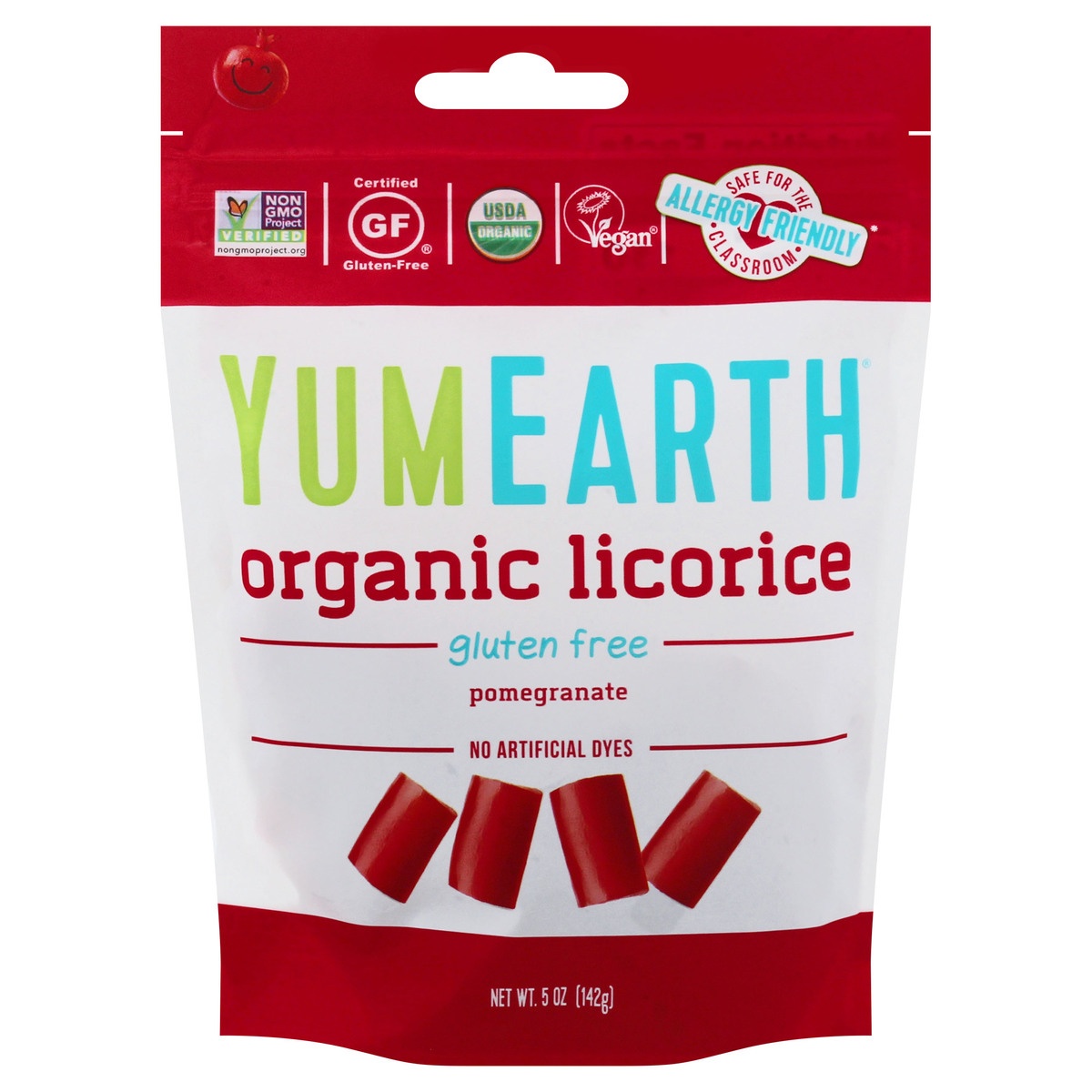 slide 1 of 1, YumEarth Organic Pomegranate Licorice 5 oz, 5 oz