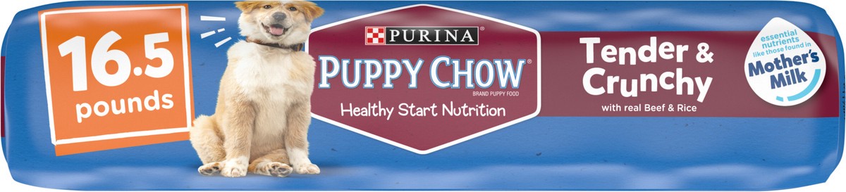 slide 13 of 14, Purina Puppy Chow High Protein Dry Puppy Food, Tender & Crunchy With Real Beef, 16.5 lb