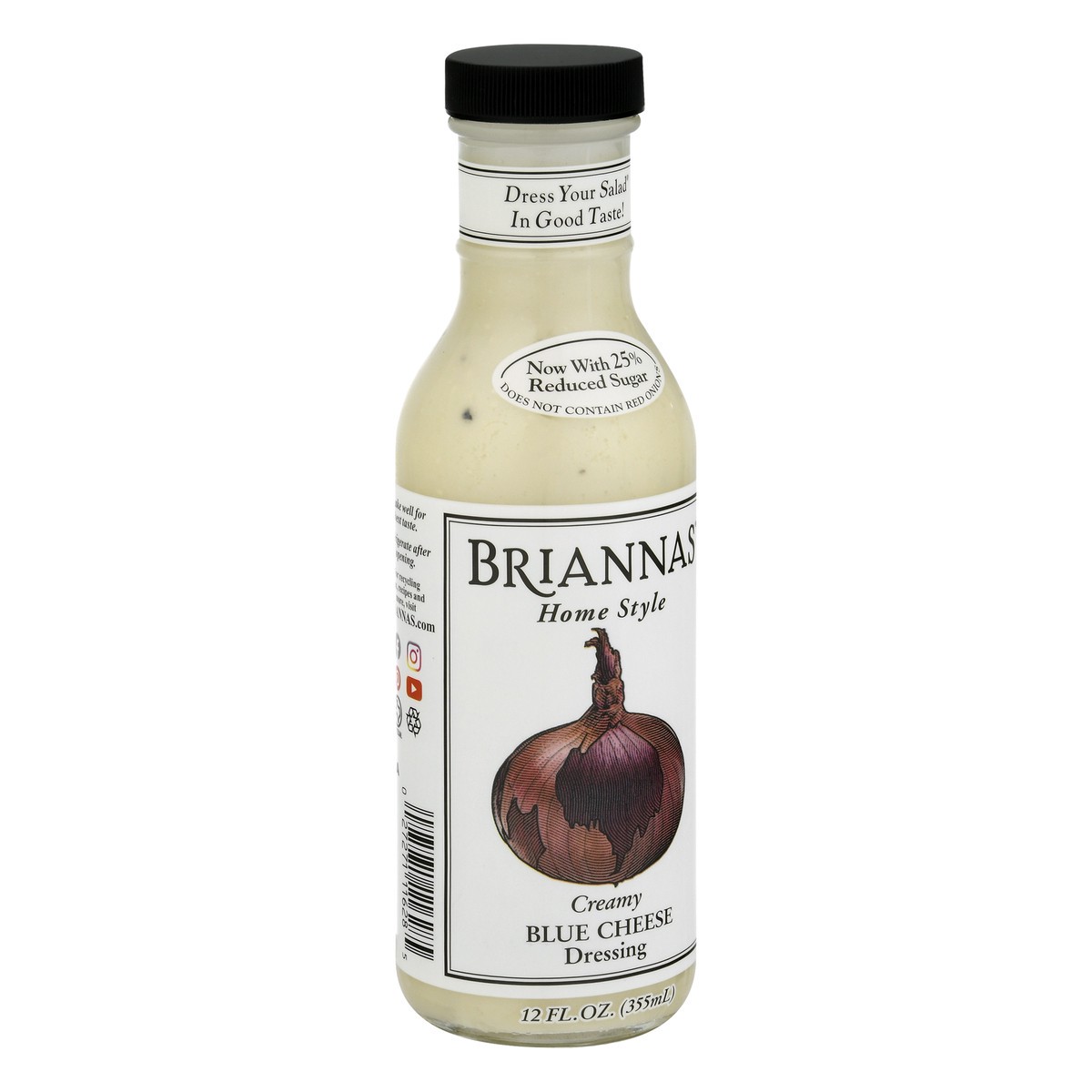 slide 9 of 12, BRIANNAS Brianna Bleu Cheese Dressing, 12 oz