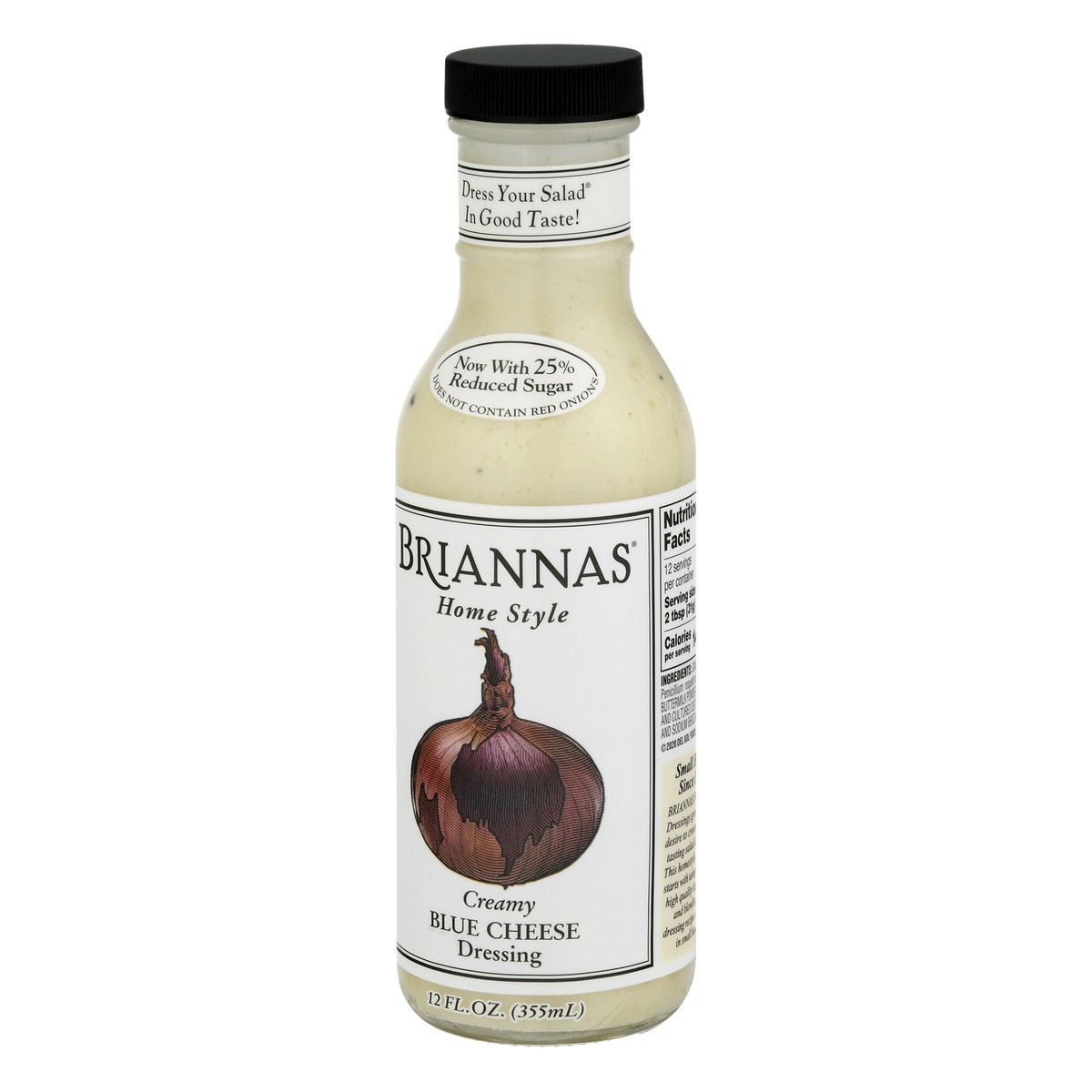 slide 2 of 12, BRIANNAS Brianna Bleu Cheese Dressing, 12 oz