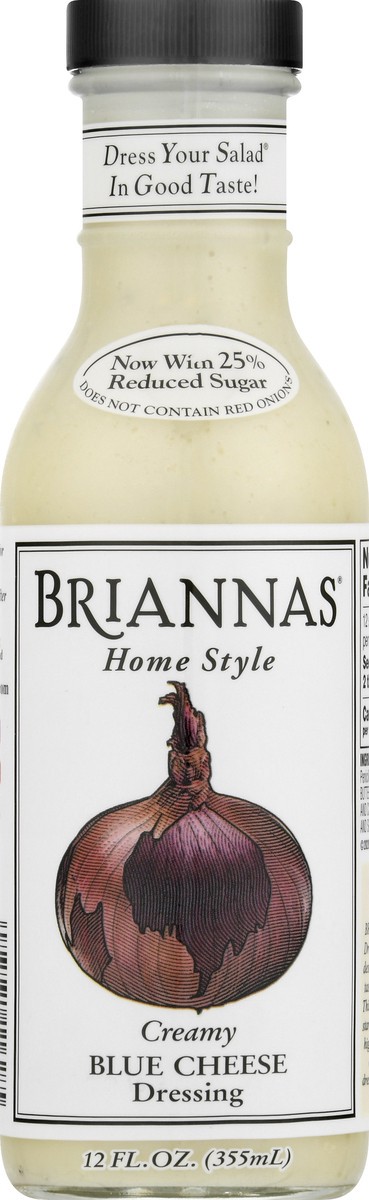 slide 4 of 12, BRIANNAS Brianna Bleu Cheese Dressing, 12 oz