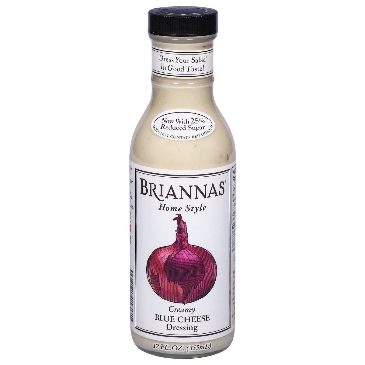 slide 1 of 12, BRIANNAS Home Style Creamy Blue Cheese Dressing 12 fl oz, 12 fl oz