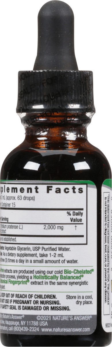 slide 2 of 9, Nature's Answer Red Clover Extract AF Og, 1 fl oz