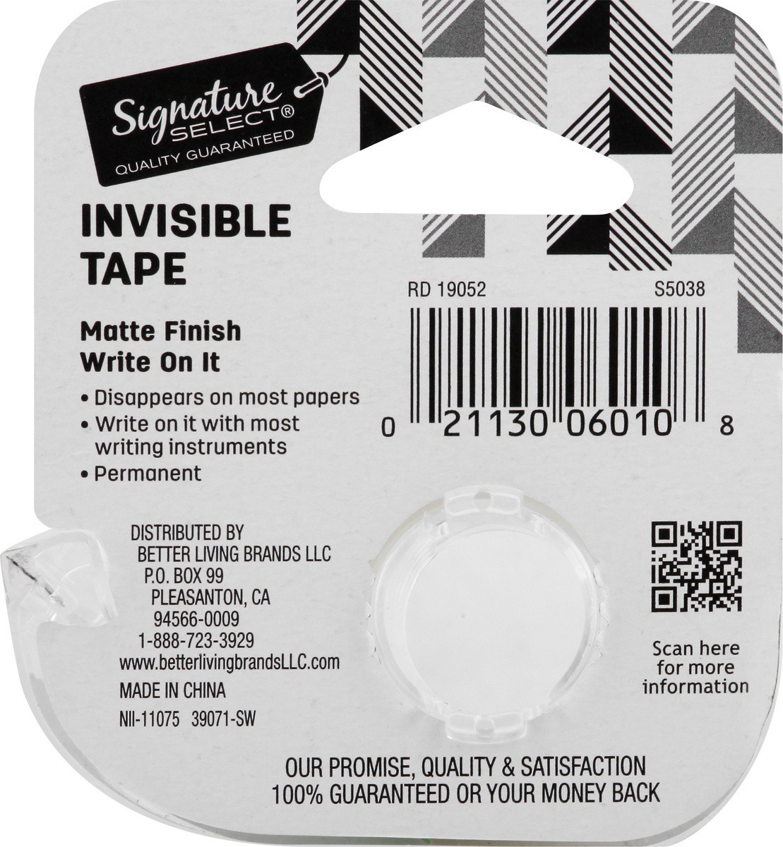 slide 5 of 7, Signature Home Tape Invisible Matte Finish 3/4 IN X 300 IN, 1 ct