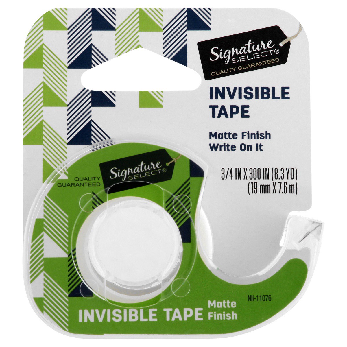 slide 1 of 7, Signature Home Tape Invisible Matte Finish 3/4 IN X 300 IN, 1 ct