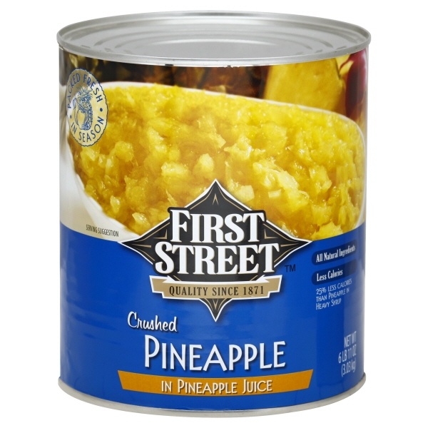 slide 1 of 1, First Street Fs/Polar Crushed Pineapple, 107 oz