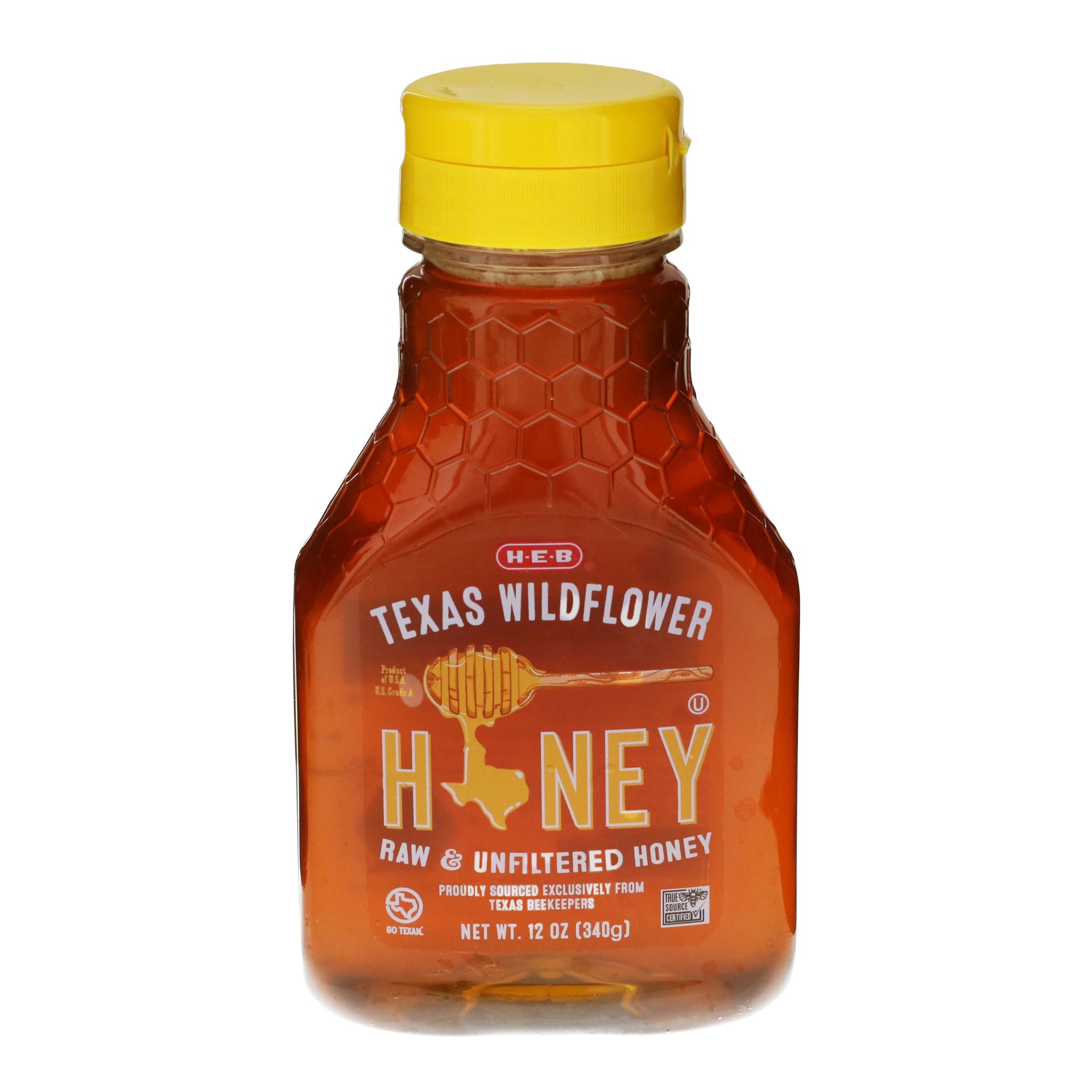 slide 1 of 1, H-E-B Texas Wildflower Honey, 12 oz