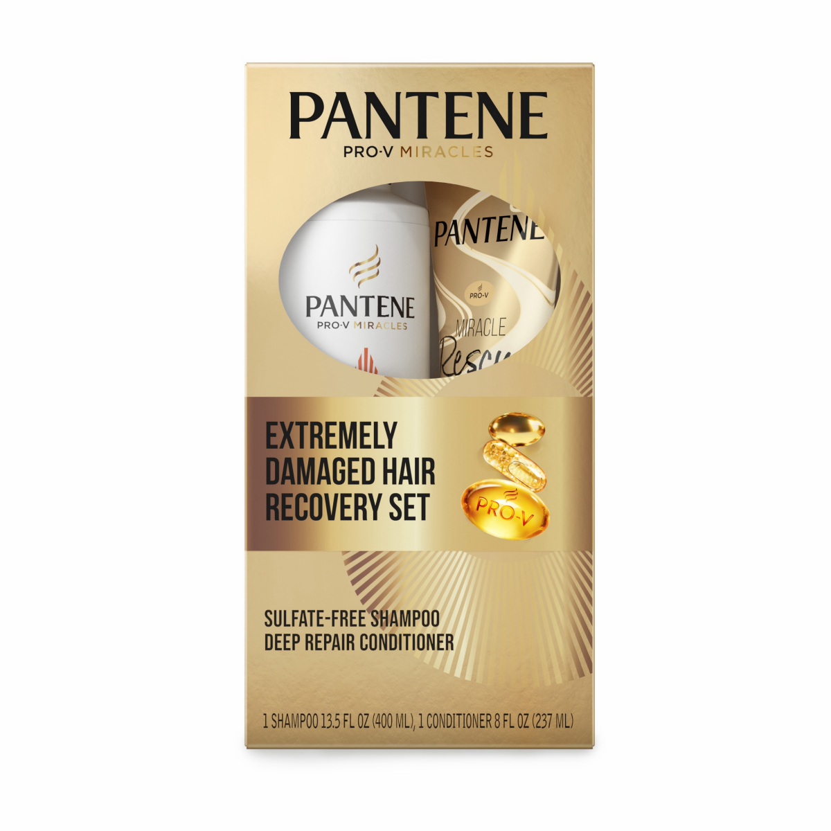 slide 1 of 29, Pantene Pro-V Miracles Regenerative Oil Blend Set, 13.5 FL OZ Shampoo and 8 FL OZ Deep Conditioner, 13.5 fl oz, 8 fl oz