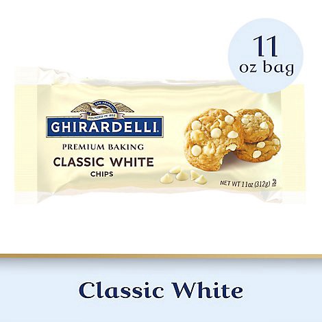 slide 1 of 1, Ghirardelli Classic White Premium Baking Chips - 11 Oz, 11 oz