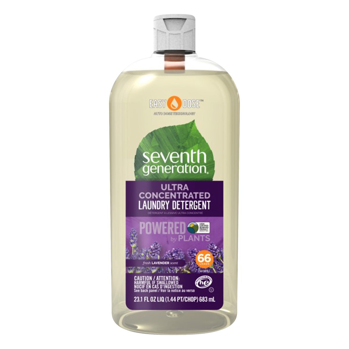 slide 6 of 6, Seventh Generation EasyDose Laundry Detergent Fresh Lavender, 23 oz, 23 oz