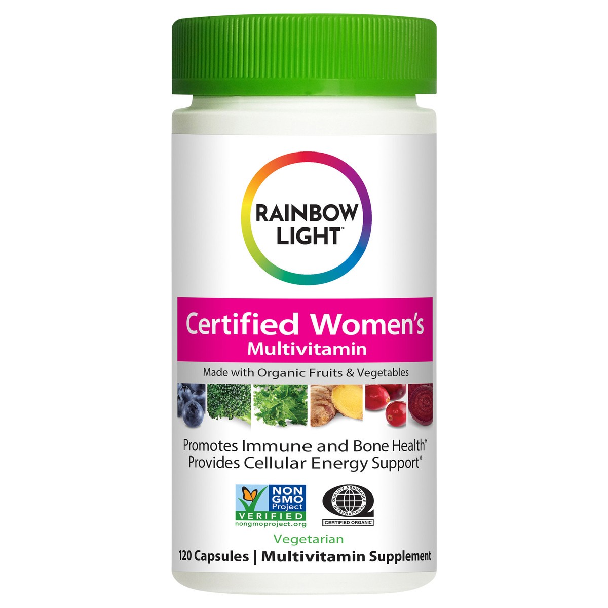 slide 1 of 5, Rainbow Light Certified Women's Multivitamin Supplement Vegetarian Capsules, 120 ct